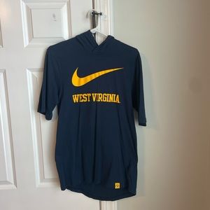 Nike West Virginia Short Sleeve Hoodie